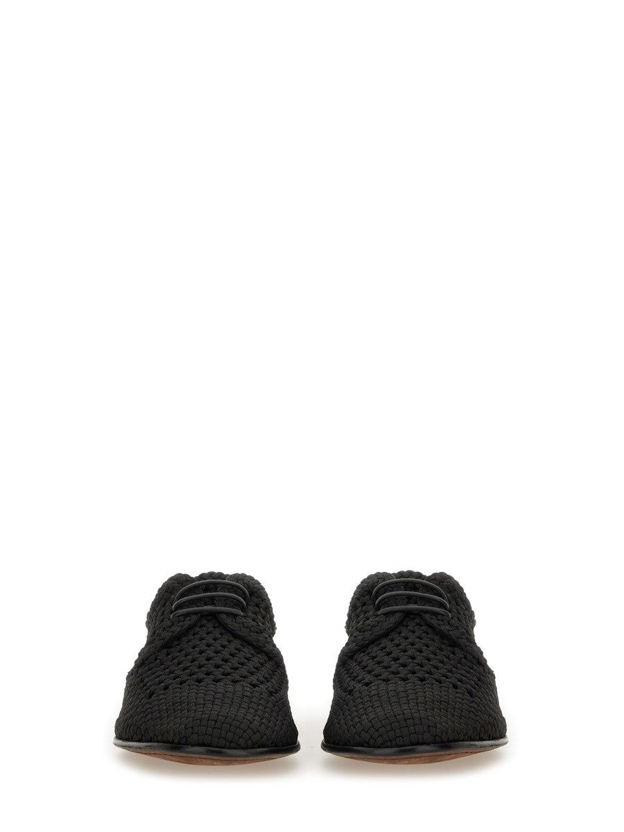 WOVEN FABRIC "DERBY" SHOE