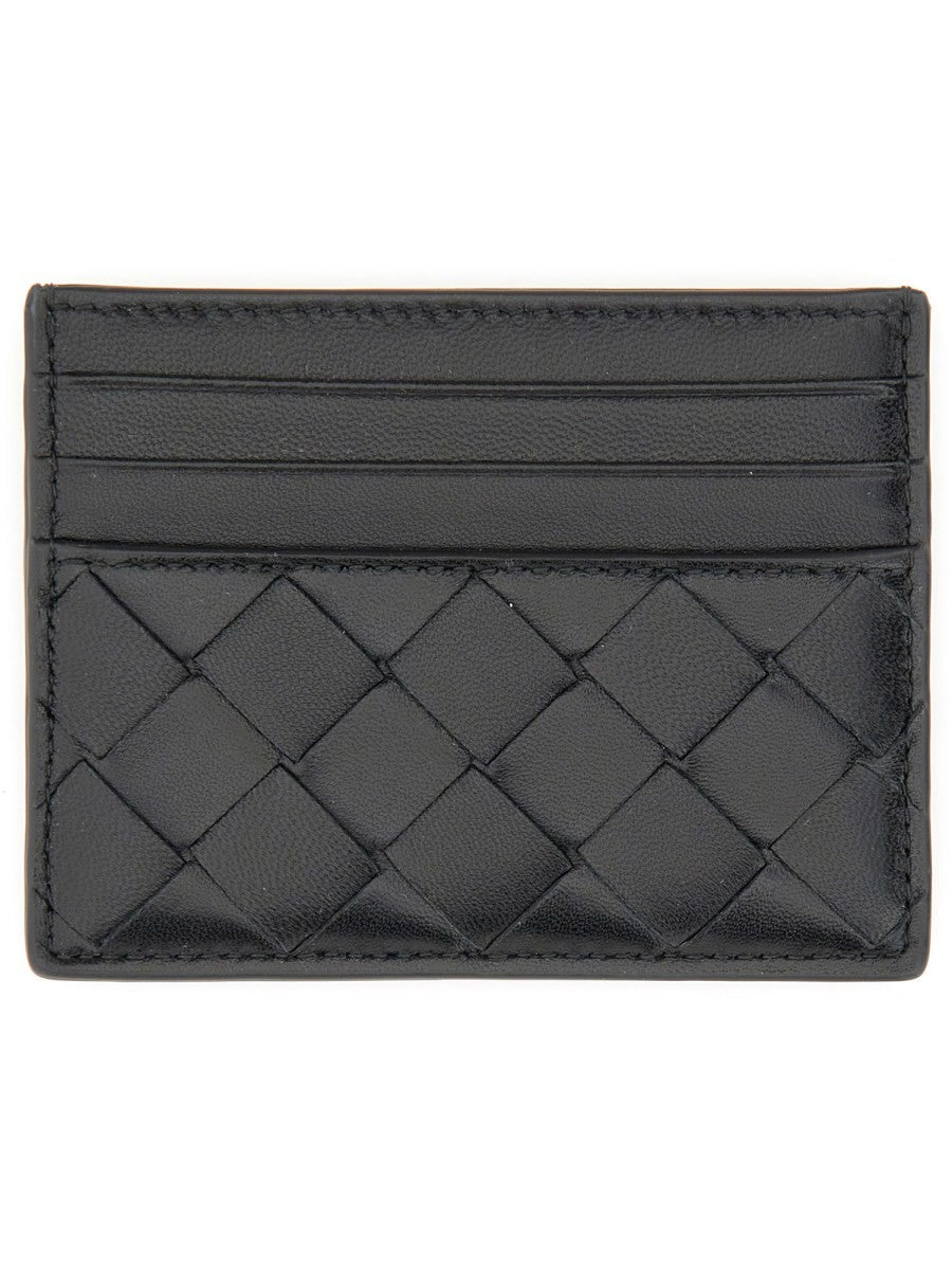 WOVEN LEATHER CARD CASE