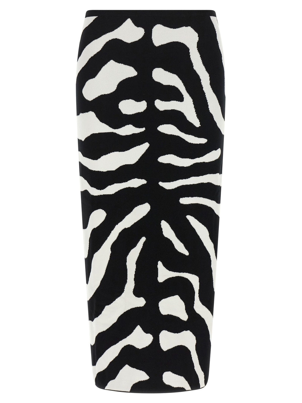 Zebra intarsia skirt