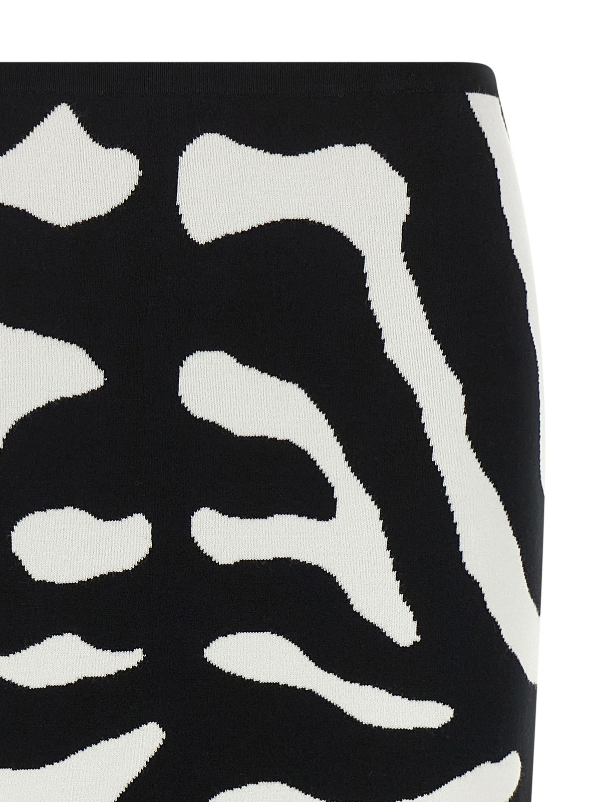 Zebra intarsia skirt
