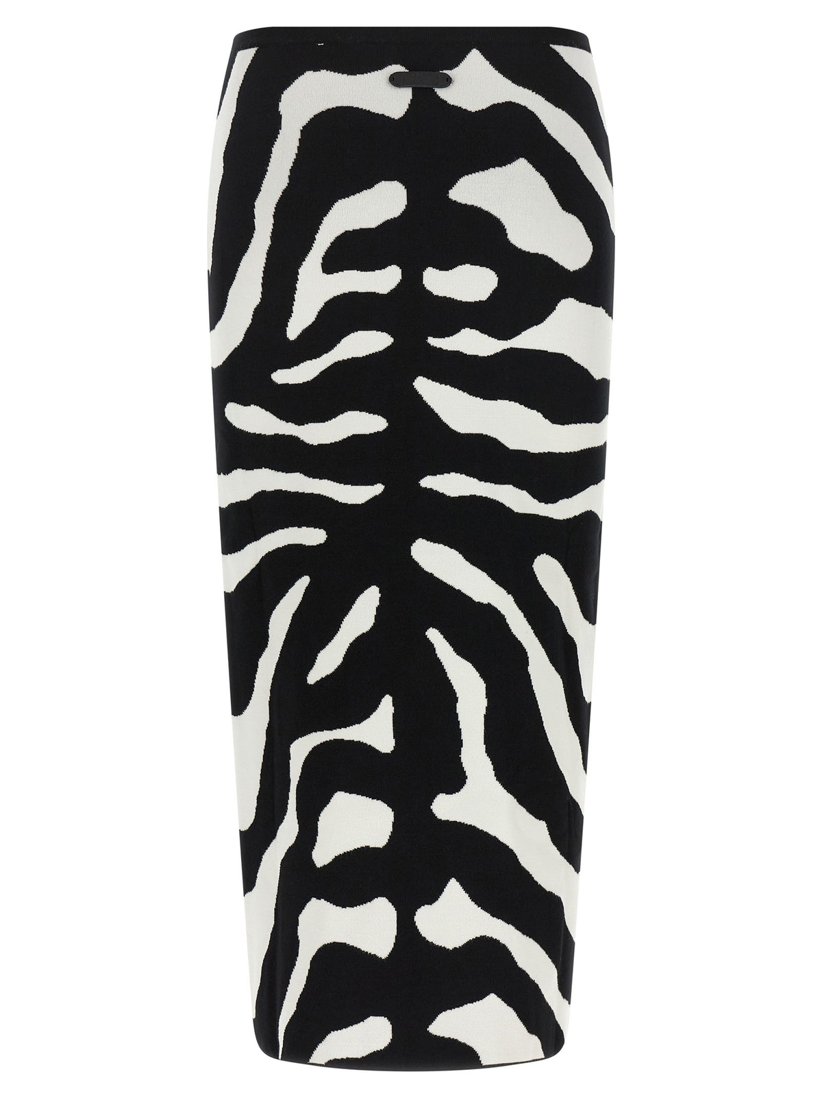 Zebra intarsia skirt
