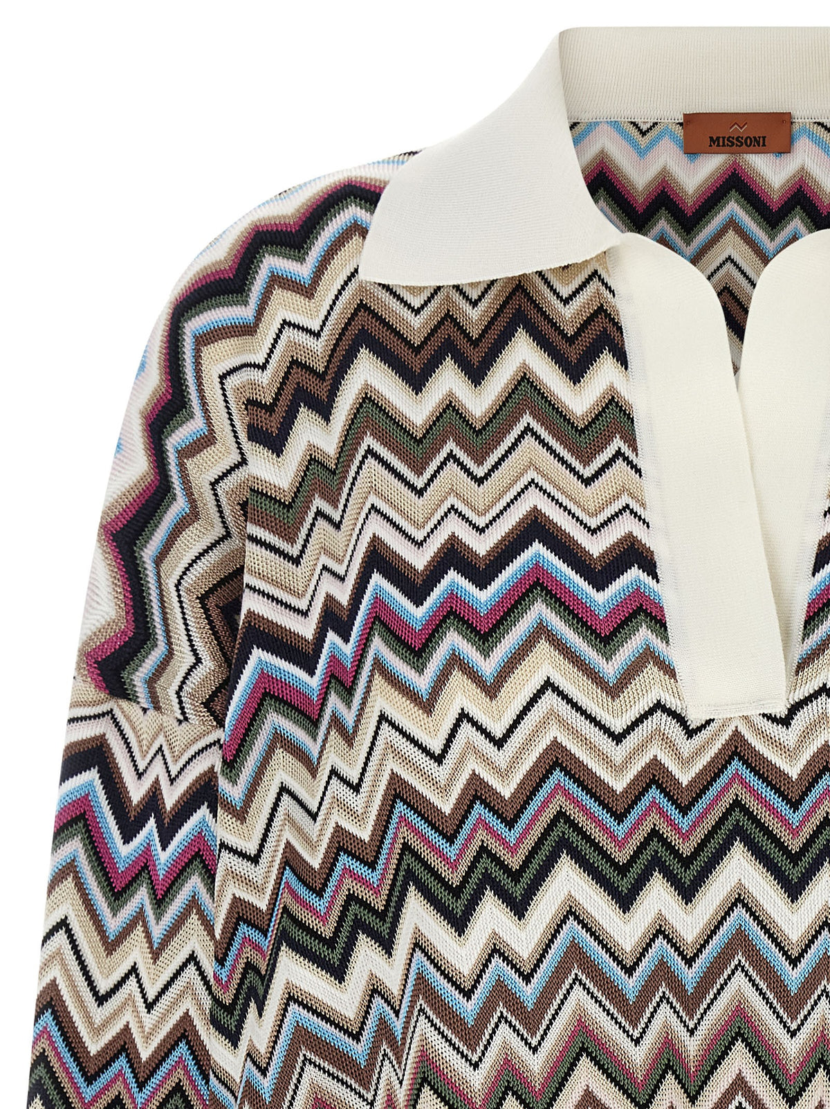 Zigzag polo shirt