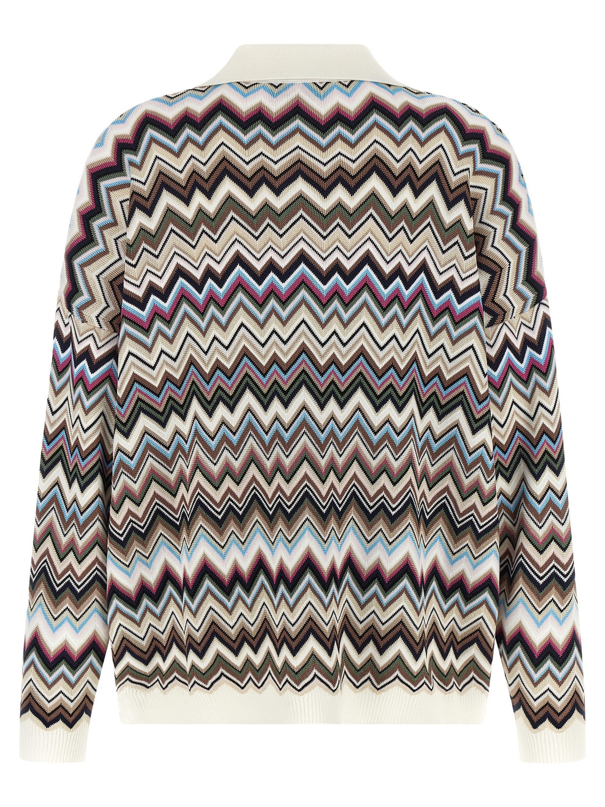 Zigzag polo shirt