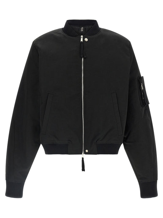 Zipped bomber jacket