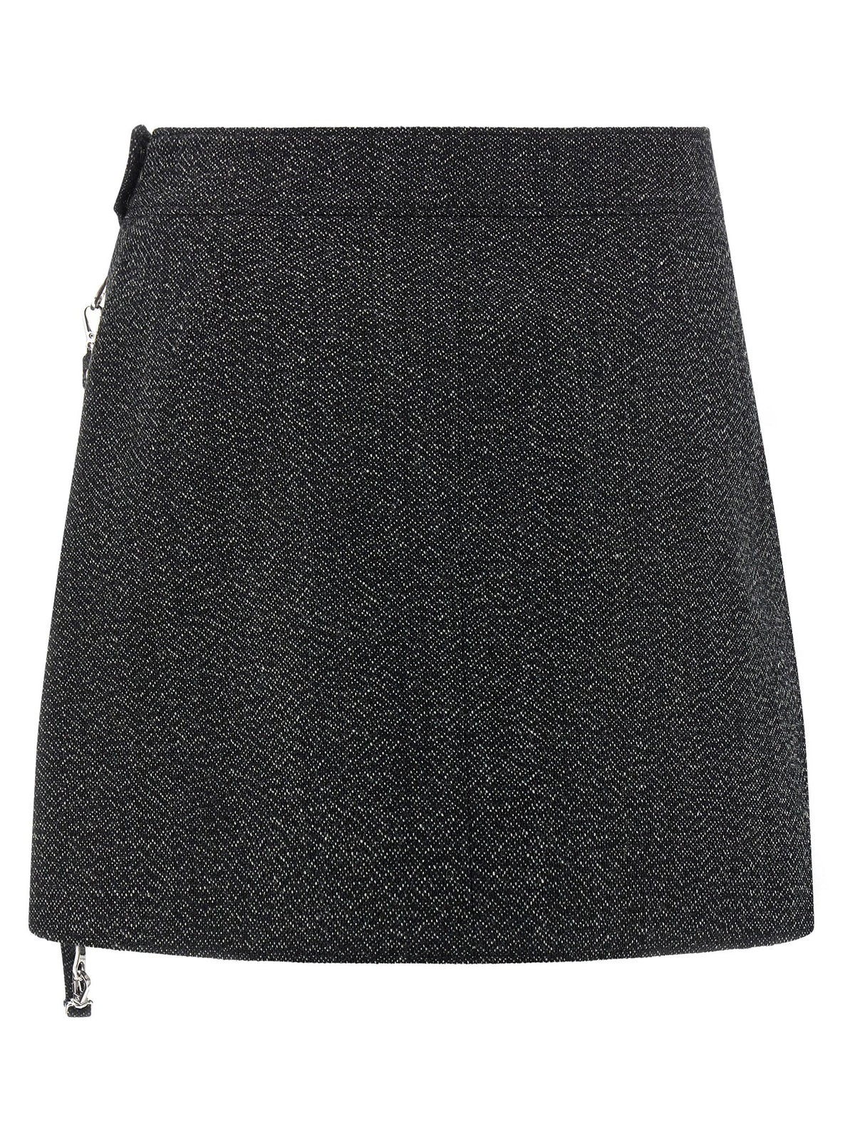 تنورة 'Zipped Caviar Mini'