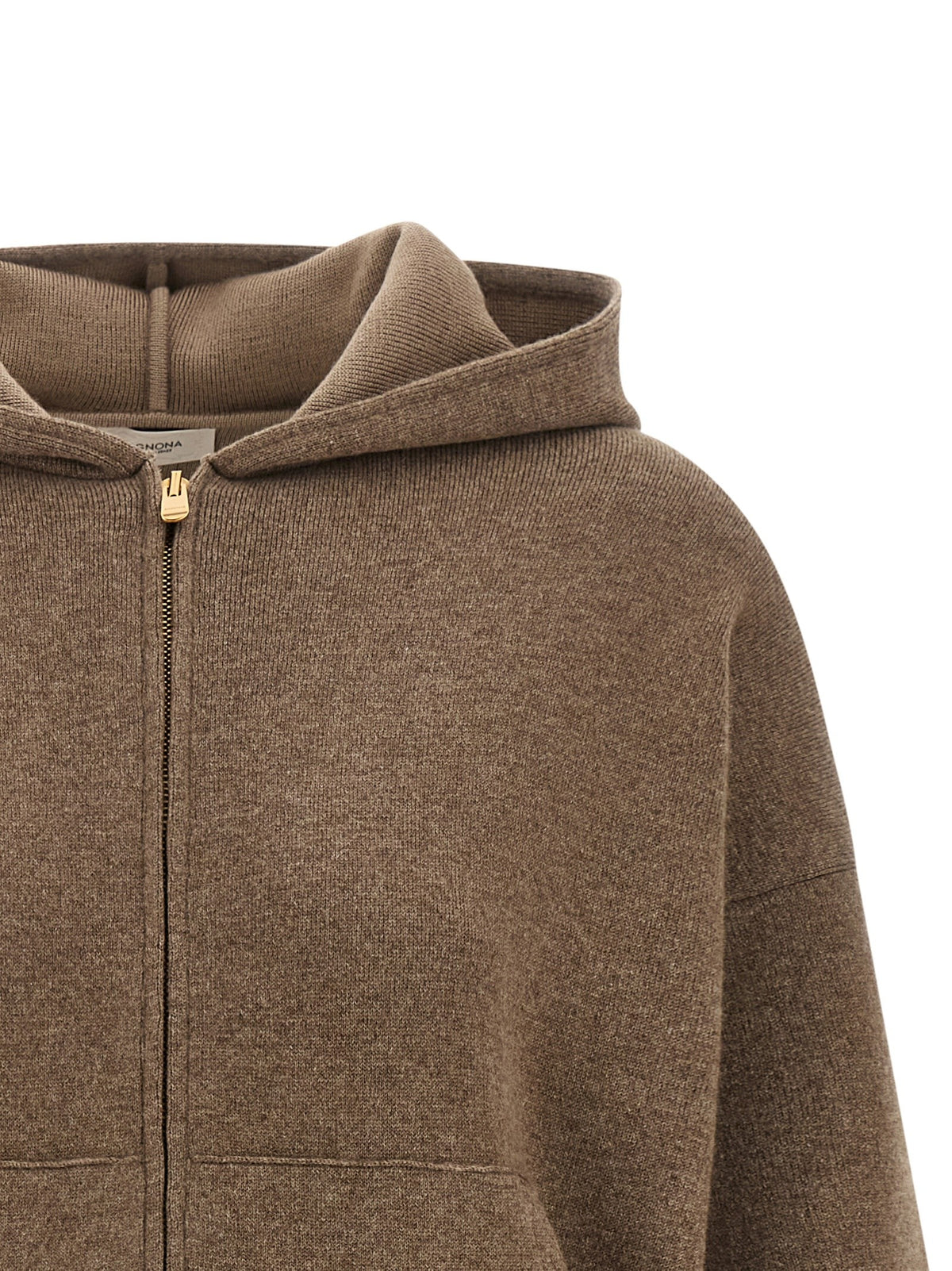 Zipped hooded sweater