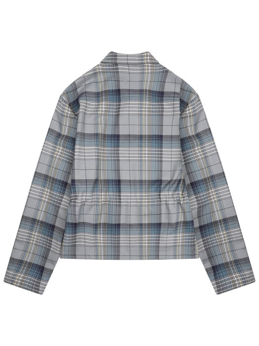 ZIPPERED "CHECK" SHIRT