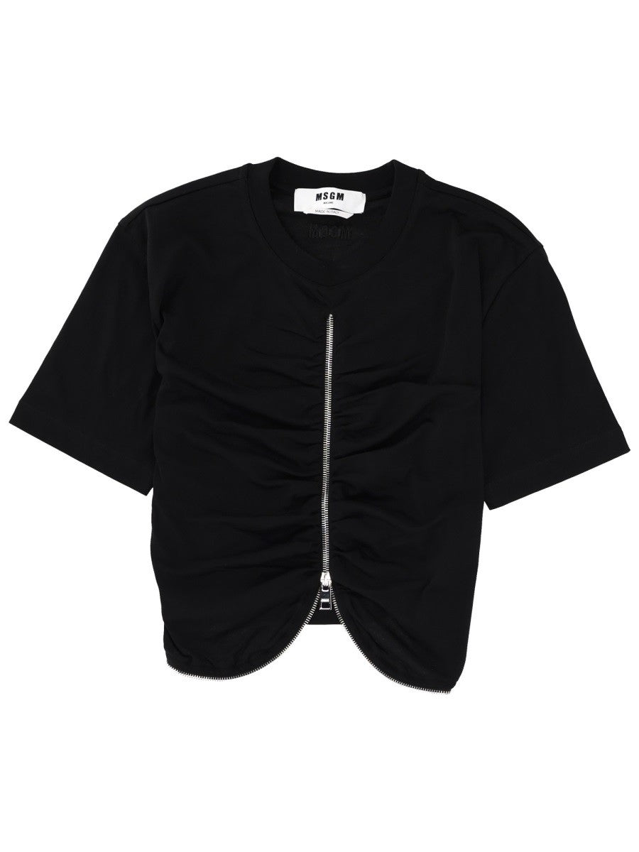 ZIPPERED T-SHIRT