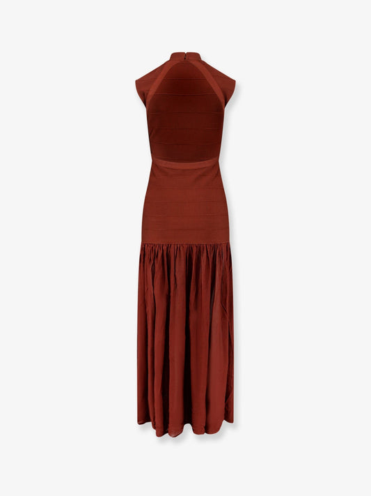 Zosima long viscose dress